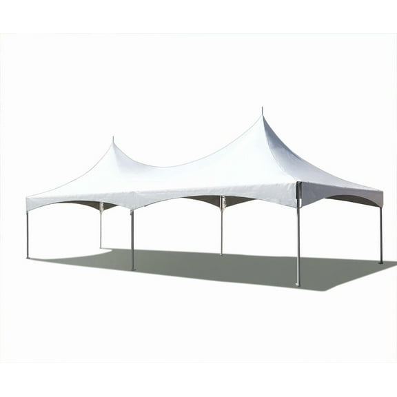 TentandTable Outdoor Wedding Canopy High Peak Frame Party Tent, White, 20' x 30'