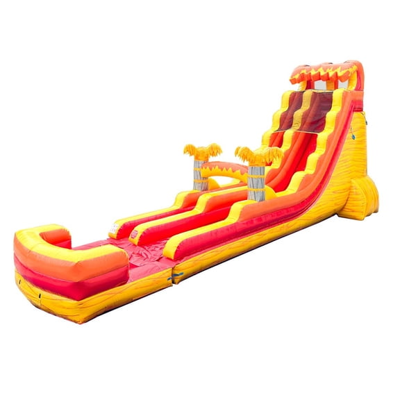 TentandTable Inflatable Water Slide with Blower, 22 FT Wet Dry Removable Pool, Commercial Bouncer for Kids and Adults, 45' L x 15' W x 22' H Lava Wave