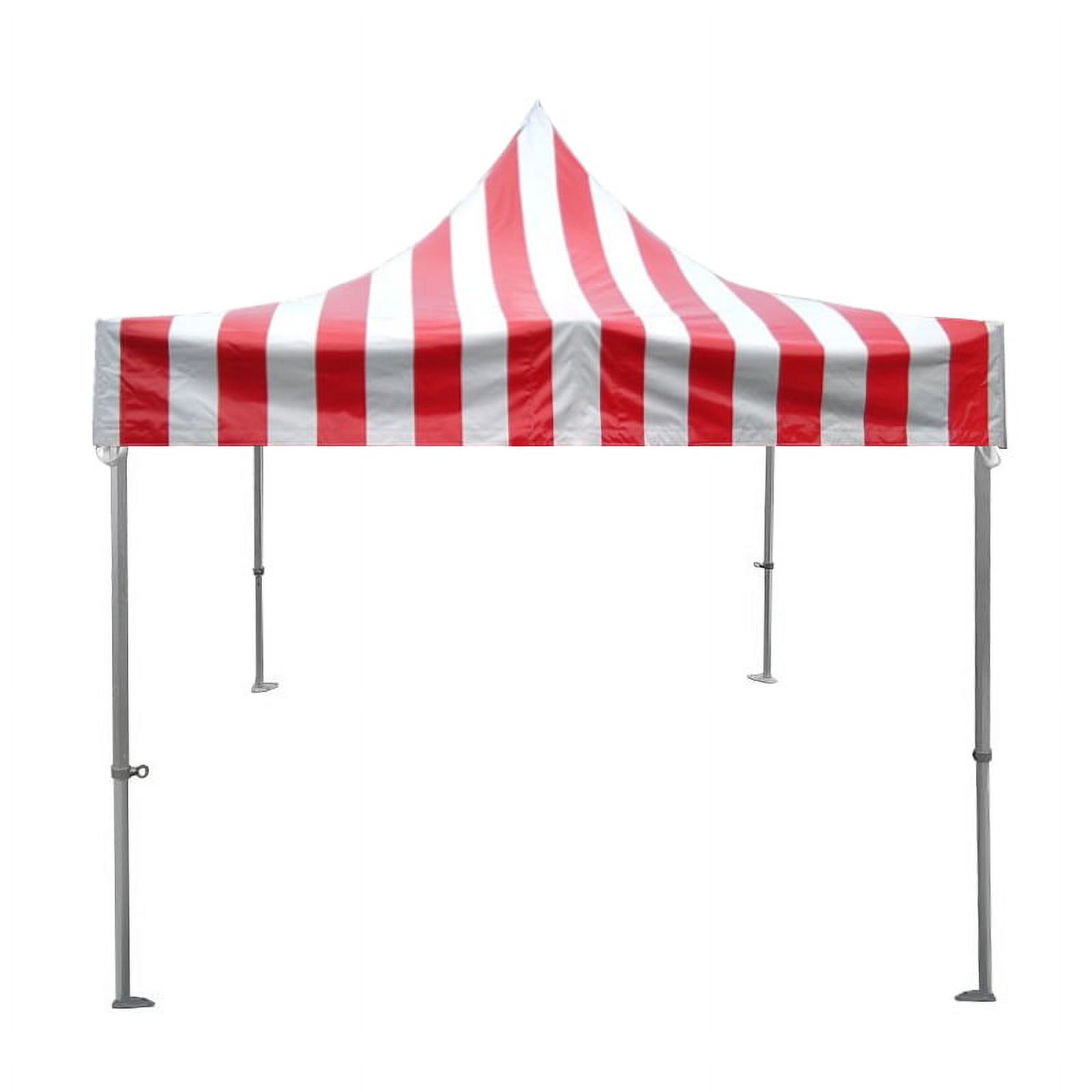 TentandTable Instant Beach Outdoor Canopy Pop Up Tent, Red and White Striped, 10 ft x 10 ft - image 1 of 7