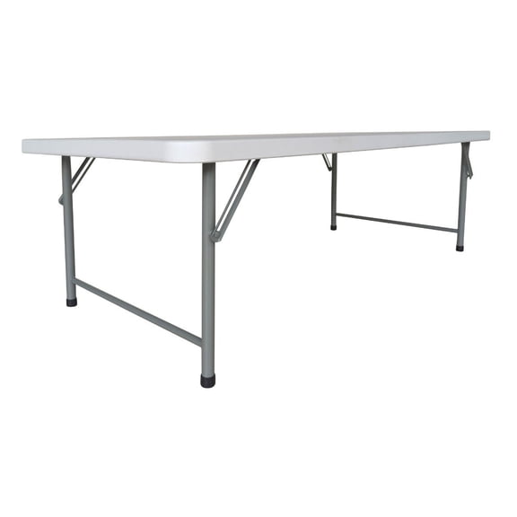 TentandTable Kids 60 Inch Rectangle Plastic Folding Table, Heavy Duty 5 FT Activity Desk, Waterproof Stain Resistant for Preschools, Daycares, White