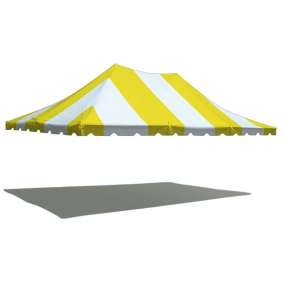 TentandTable Outdoor Canopy Event Pole Tent, Top Only, Yellow, 20 ft x 30 ft