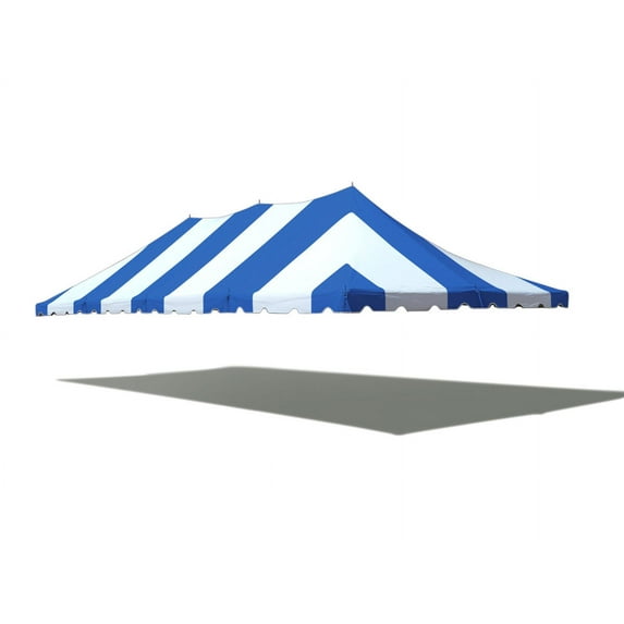 TentandTable Outdoor Wedding Canopy Event Pole Tent, Top Only, Blue, 20 ft x 40 ft