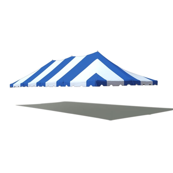 TentandTable Outdoor Wedding Canopy Event Pole Tent, Top Only, Blue, 20 ft x 40 ft