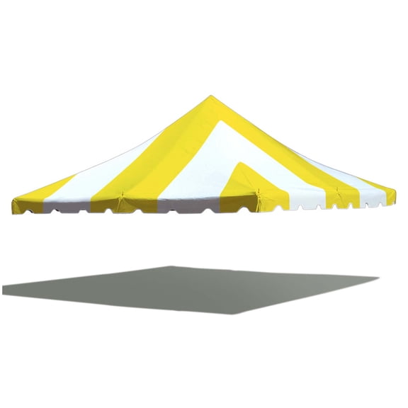 TentandTable Outdoor Wedding Canopy Event Pole Tent, Top Only, Yellow, 20 ft x 20 ft