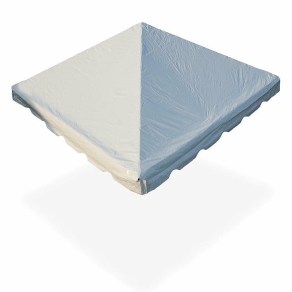 TentandTable Outdoor Wedding Canopy Frame Event 2-Piece Tent Top ONLY, White, 10' x 10'