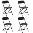 thumbnail image 1 of TentandTable Plastic Folding Chairs, Black, 4 Pack, 1 of 11