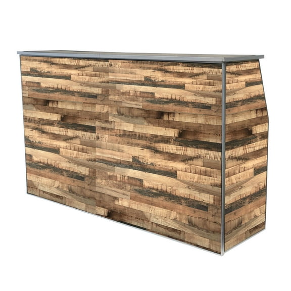 TentandTable Portable Folding Bar, Driftwood, 72"