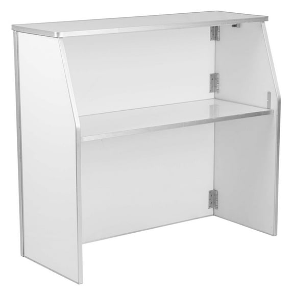 TentandTable Portable Folding Bar, White, 48"