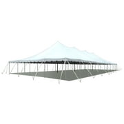 TentandTable Premium Sectional Canopy Pole Party Tent, White, 40 ft x 100 ft
