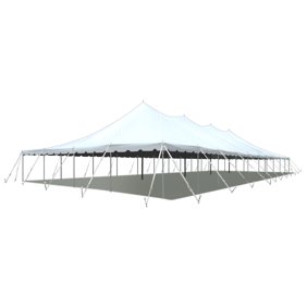TentandTable Premium Sectional Canopy Pole Party Tent, White, 40 ft x 100 ft