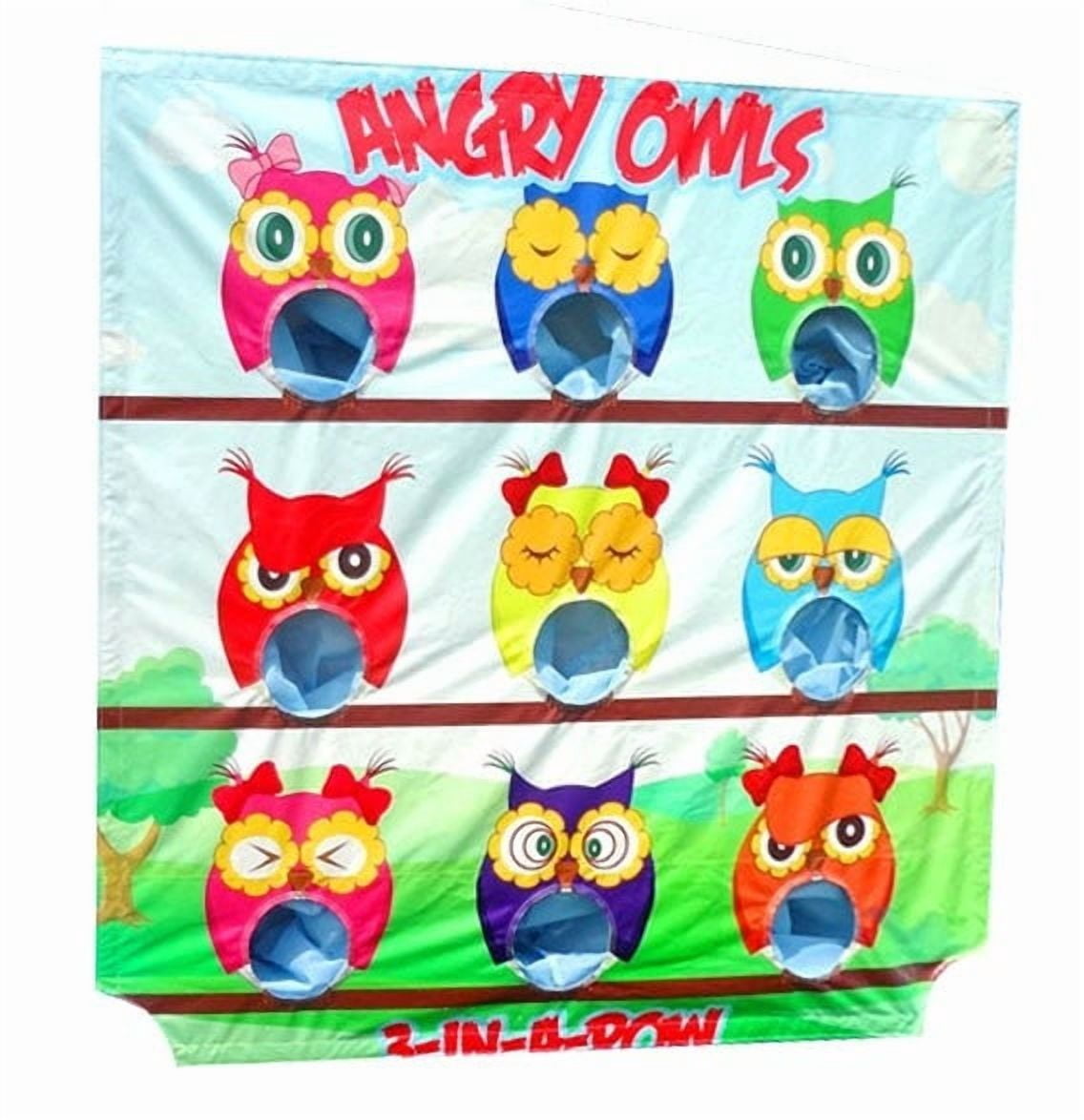 TentandTable Replacement Inflatable Frame Game Panel Only, Angry Owls