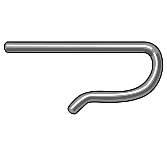 TentandTable Stainless Steel R Pin, 3.5" Long with 1" Hook, 50 Pack