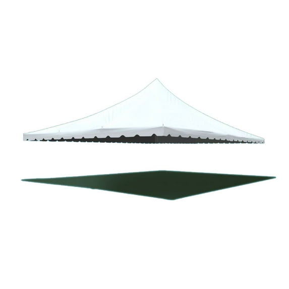 TentandTable Wedding Canopy Premium Pole Tent Top ONLY, White, 30 ft x 30 ft