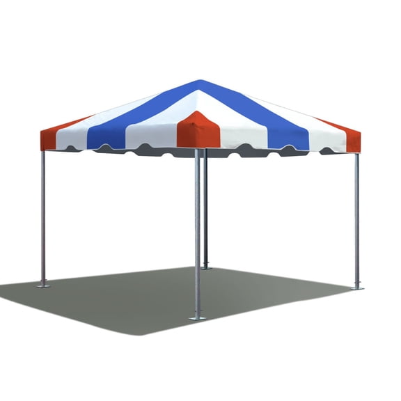 TentandTable West Coast Frame Outdoor Canopy Tent, Red White Blue, 10 ft x 10 ft