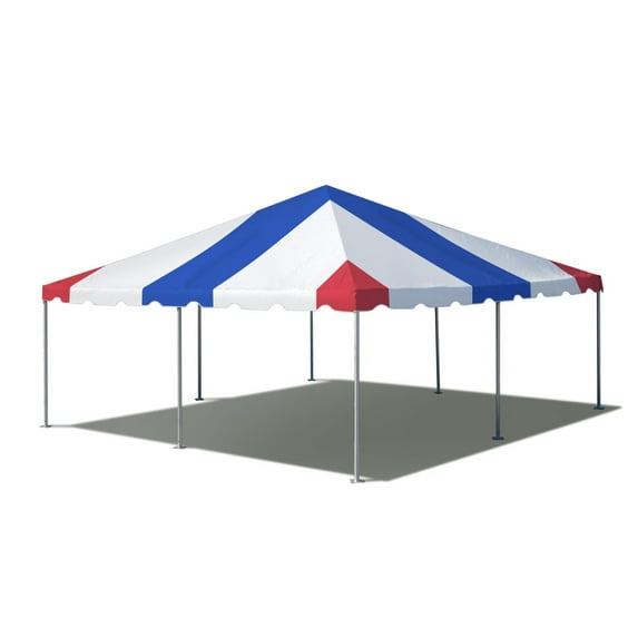 TentandTable West Coast Frame Outdoor Canopy Tent, Red White Blue, 20 ft x 20 ft