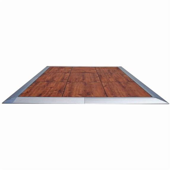 TentandTable Wood Grain Portable Commercial Dance Floor - Indoor & Outdoor, 12 ft x 12 ft