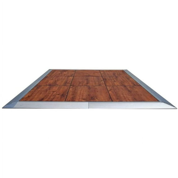 TentandTable Wood Grain Portable Commercial Dance Floor - Indoor & Outdoor, 9 ft x 12 ft
