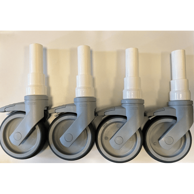 Tente Shower Chairs Casters 4" Locking Set Of 4