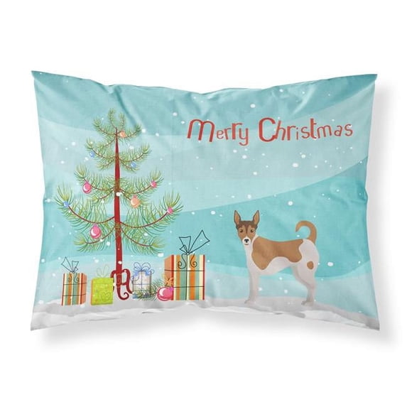 Tenterfield Terrier Christmas Tree Fabric Standard Pillowcase