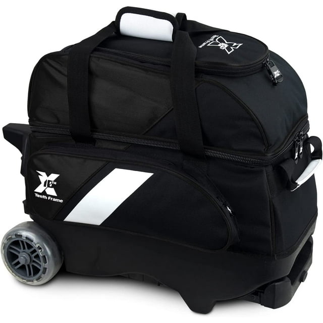 Tenth Frame Premium 2 Deluxe Bowling Bag Black/Black
