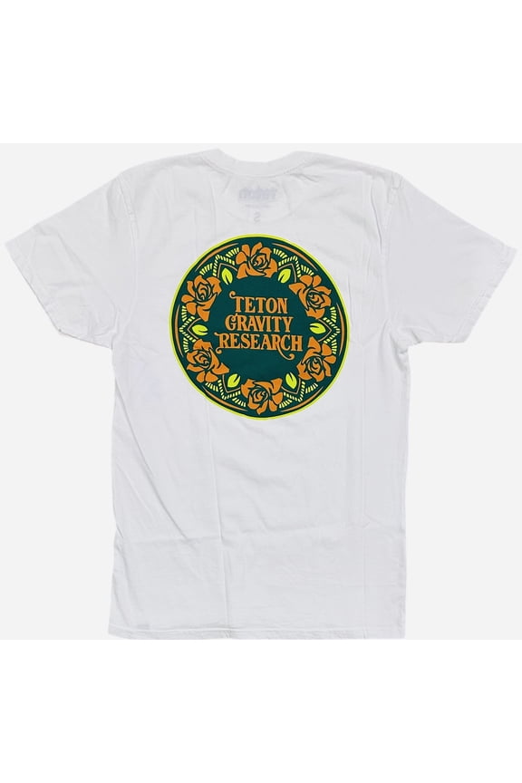 Men's T-Shirt Mandala Tee by Yusuke Komori Tee (Medium, White)