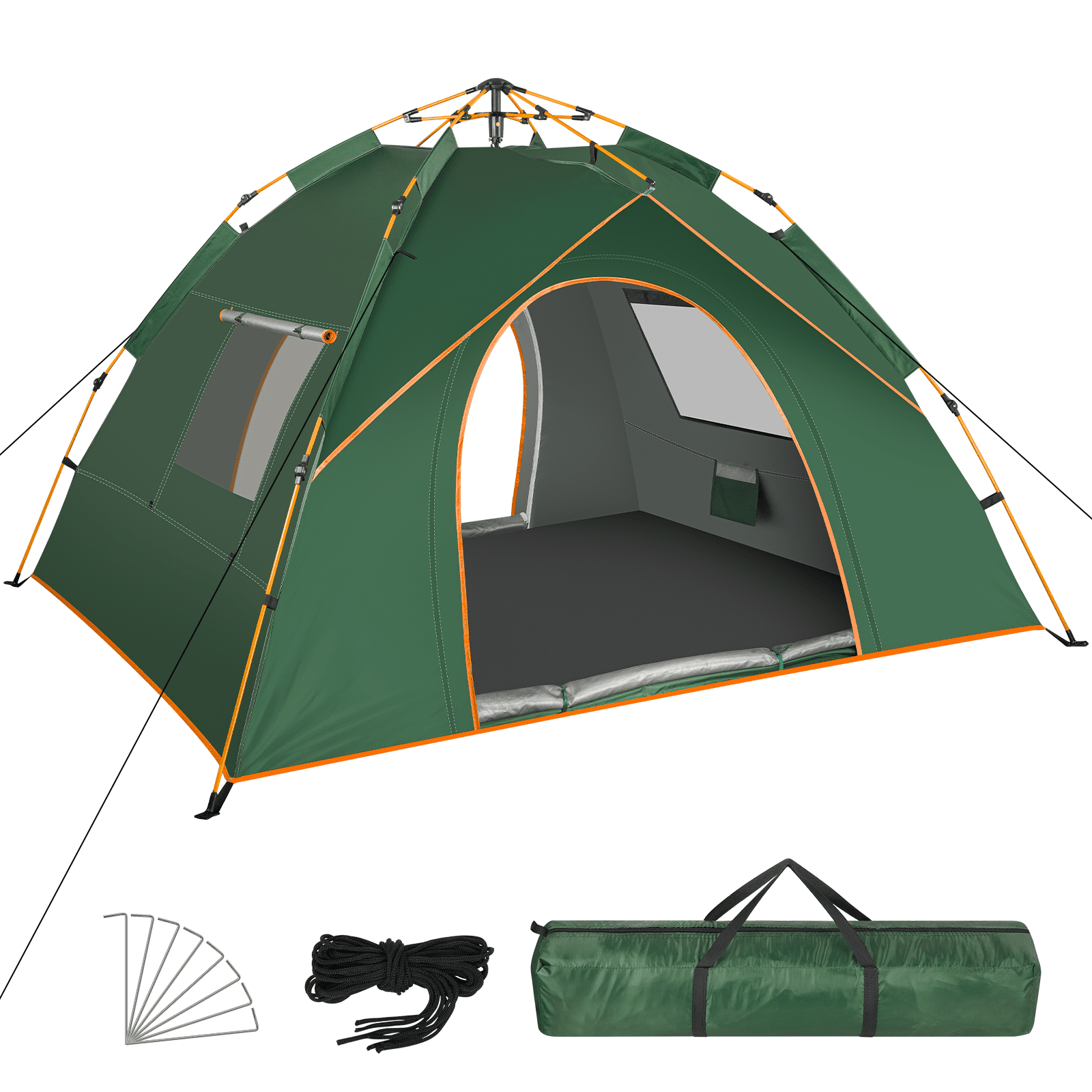 Tents for Camping 2-4 Person with 2 Door and 2 Windows, Pop