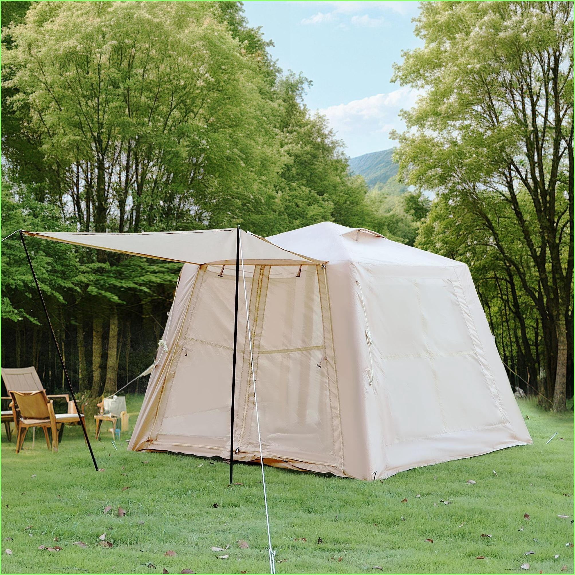 Tents | Tienda de Campaña | 2-3 Person 4 Season Inflatable Tent for Camping Glamping | Waterproof | Incl. Hand Pump | oxford fabric