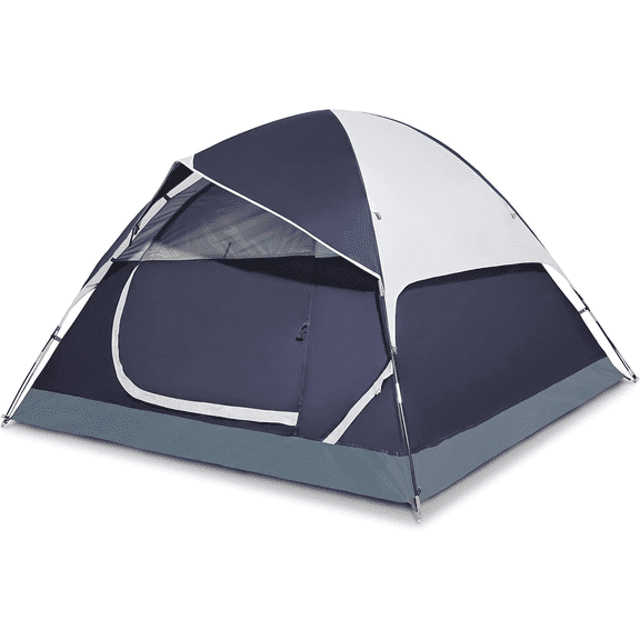 Tents for Camping 2 Person Camping Dome Tent, Waterproof,Spacious, Lightweight Portable Backpacking Tent for Outdoor Camping/Hiking Navy blue/grey-1