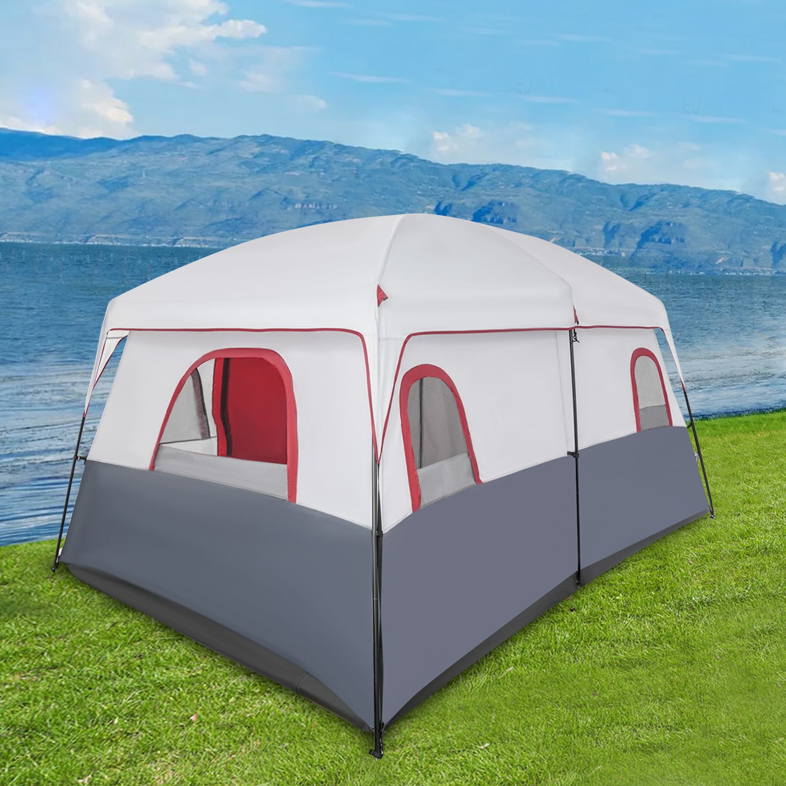 Tents for Camping, Family Tent for Outdoor Camping and Backyard, Outdoor Camping Tent( 210D Oxford Cloth and Iron)