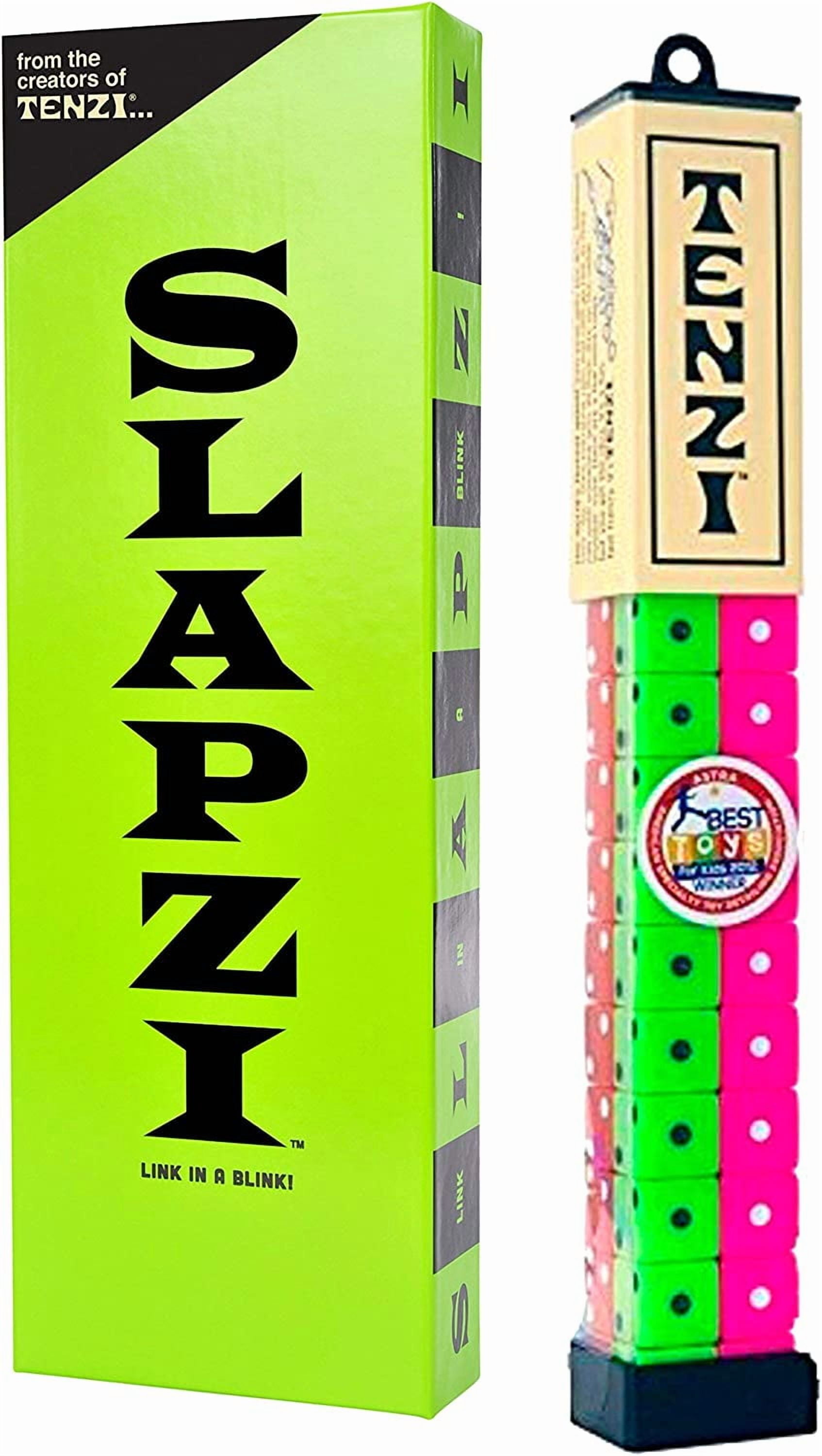 Tenzi Dice Party Game and Slapzi Picture Game - A Fun, Fast Frenzy for All Ages - (Colors May Vary)