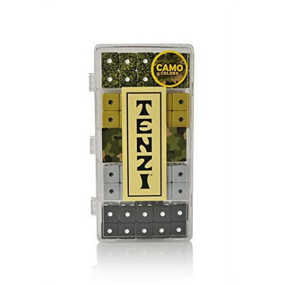 TENZI Select Dice Game - A Fun, Fast Frenzy for The Whole Family - 4 Sets of 10 Uniquely Colored Dice with Storage Case