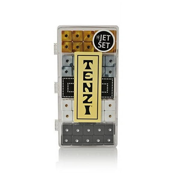 Tenzi Select - The Fast-Paced Dice Rolling Game in Fun Patterns - Jet Set