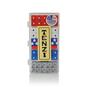 Tenzi Select - The Fast-Paced Dice Rolling Game in Fun Patterns - Stars & Stripes