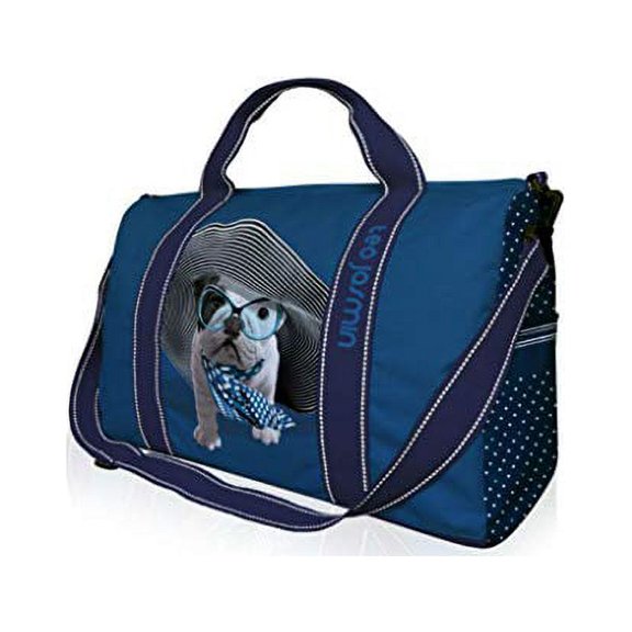 Teo-Jasmin Weekend Traveler Bag Duffel Gym Croisette Navy Blue,
