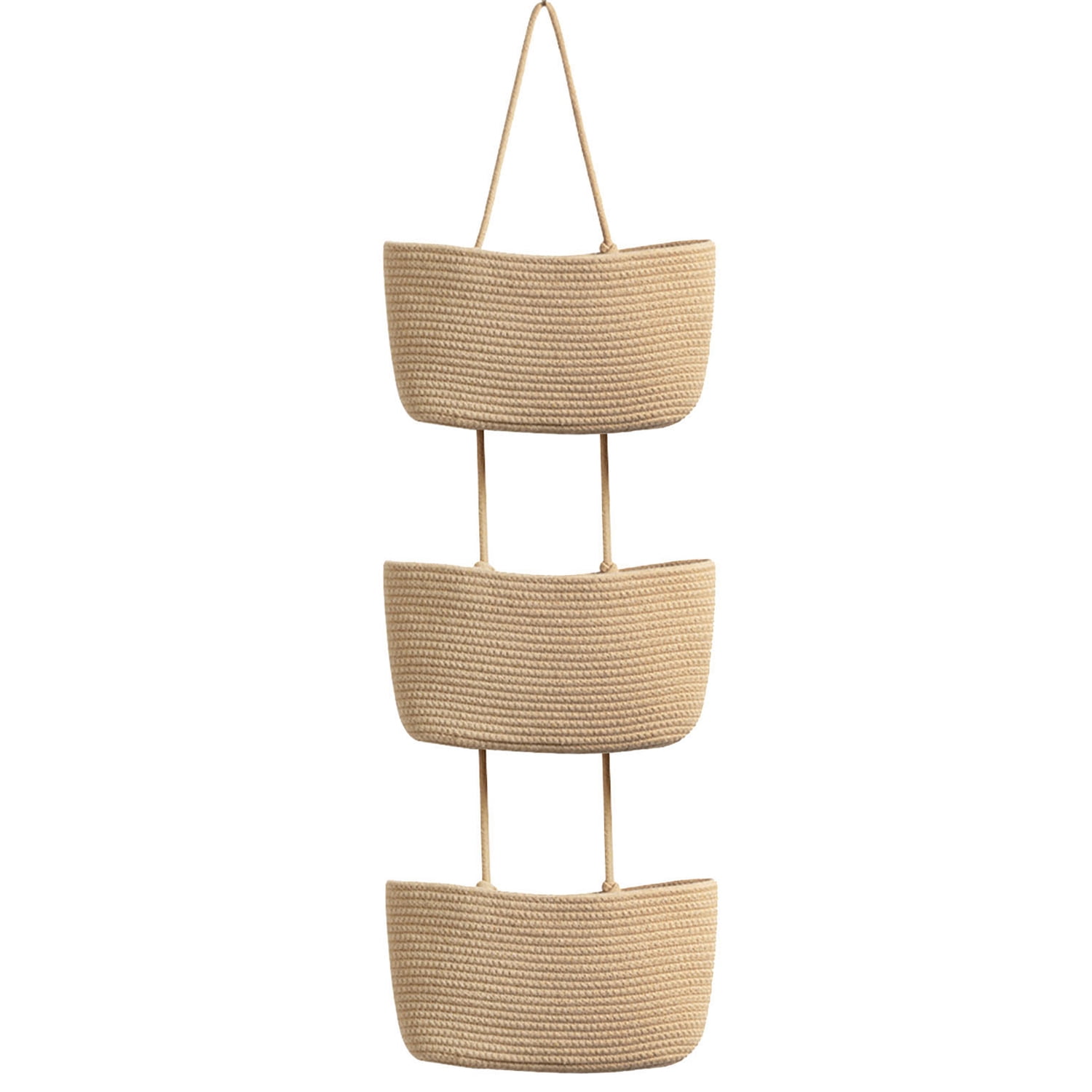 TeoKJ Over The Door Hanging Baskets 3 Tier Hanging Wall Basket