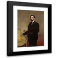 thumbnail image 1 of Teodor Axentowicz 11x14 Black Modern Framed Museum Art Print Titled - Self-Portrait with Palette (1898), 1 of 5