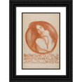 thumbnail image 1 of Teodor Axentowicz 11x14 Black Ornate Wood Framed Double Matted Museum Art Print Titled: 3rd Exhibition of the Society of Polish Artists 'Art' (1899), 1 of 5