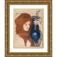 thumbnail image 1 of Teodor Axentowicz 19x24 Gold Ornate Framed and Double Matted Museum Art Print Titled - A Woman with a Vase (1903), 1 of 4