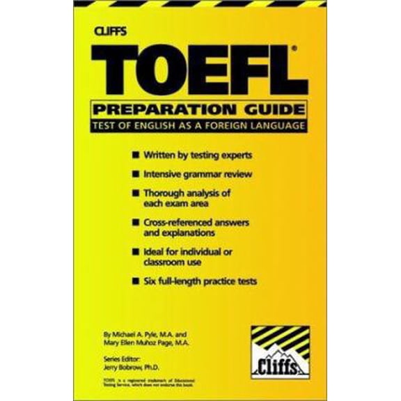 Pre-Owned Cliff's Toefl Preparation Guide (Paperback) 0822020815 9780822020813
