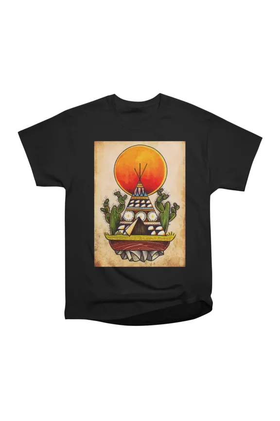 Tepee Tattoo Design T-Shirt Tee Gift For Him Merch For Her Apparel For Friend