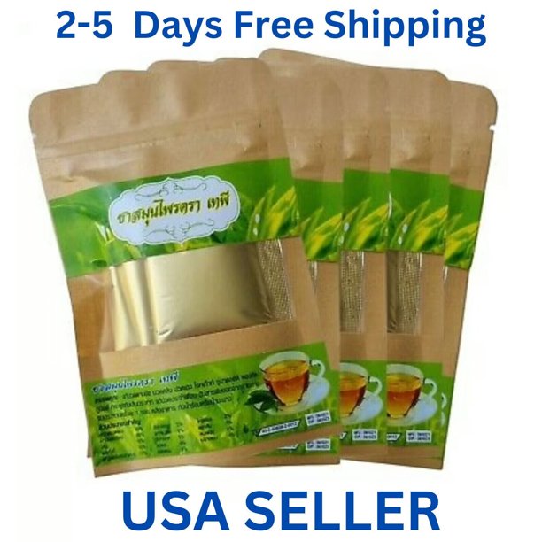 Tepee Tea Thai Herbal Natural Muscle Pain, Reduce Gout 25 Tea Bags