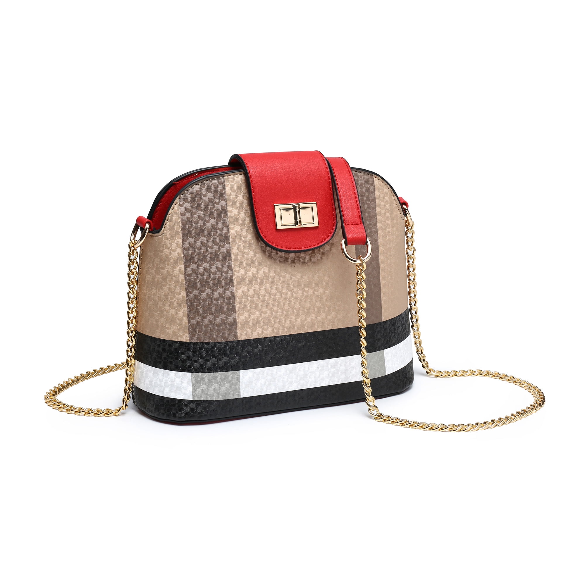 Tepilte Plaid Shoulder Purse for Women Ladies Chain Strap Bucket Crossbody Bag Waterproof Handbags Walmart