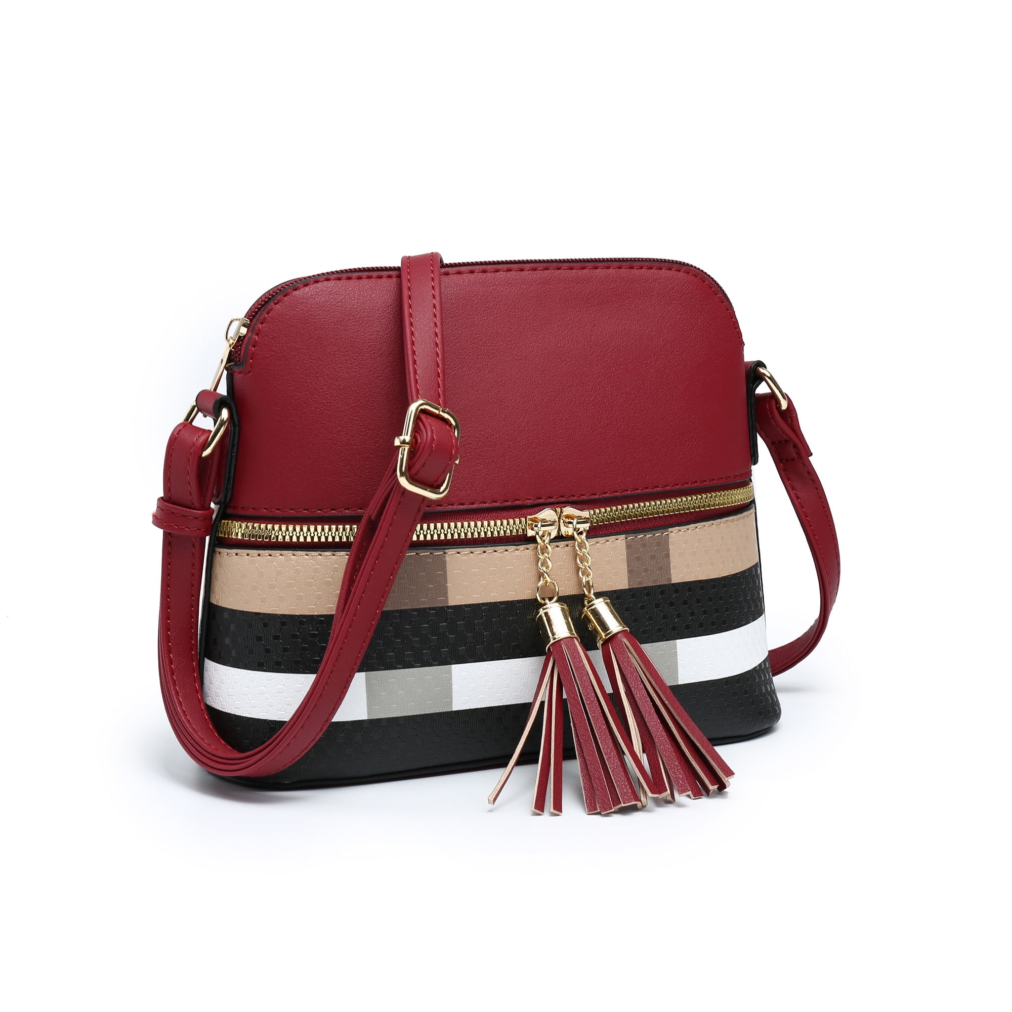 Crossbody bucket bag with zipper sale