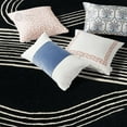thumbnail image 1 of Teppich Homes Geometric Luxury Under Your Feet Contemporary Tufted Black Geometric Area Rug, 7' x 10', Non-Slip Backing, 1 of 9