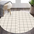 thumbnail image 1 of Teppich Homes Geometric Luxury Under Your Feet Contemporary White Geometric Area Rug, 12' x 12', Handmade, 1 of 6