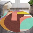 thumbnail image 1 of Teppich Homes Geometric Luxury Under Your feet Contemporary Area Rugs, 5' x 5', Handmade, 1 of 8