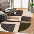 thumbnail image 1 of Teppich Homes Handmade Geometric Pattern Wool Rug 5x7 - Cozy Tufted Area Carpet for Living Room And Bedroom, 1 of 7