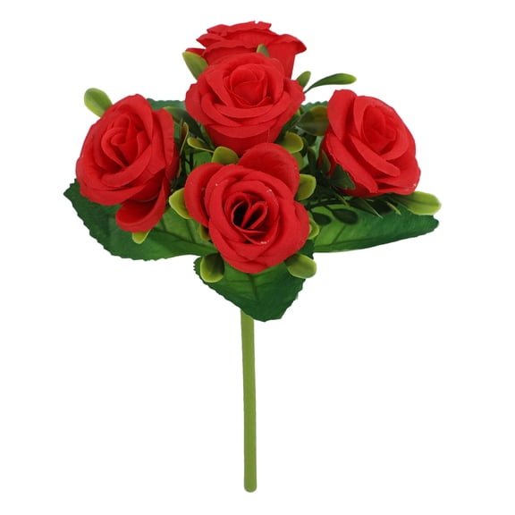 Tepsmf Artificial Flowers, Small Silk Flowers for Home Decor Indoor Fake Bouquet Faux Floral Arrangements Dining Table Centerpieces for Kitchen Party Decor