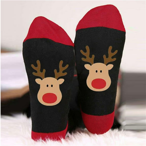 Tepsmf Black And Friday And Cyber And Monday Christmas Winter Cotton Socks Men And Women Color Blocking Breathable Stockings, Room Decor