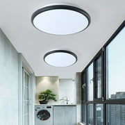 Tepsmf Black and Friday Sale LED Flush Mount Ceiling Light Fixture, Waterproof 9 Inch Ultra-Thin Modern Round Fixture, Dimmable for Bedroom/Kitchen/Bathroom